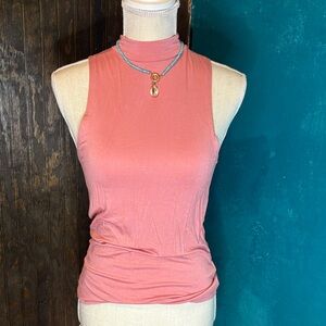 Chic Pink Sleeveless Tank Top